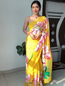 Naishu Trendz Floral Printed Ready To Wear Saree