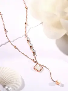 ASMITTA JEWELLERY Rose Gold Pated Necklace