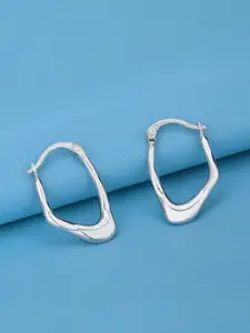 VANBELLE Women 925 Sterling Silver Rhodium Plated Contemporary Drop Earring