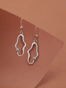 VANBELLE Women 925 Sterling Silver Rhodium Plated with Pearl Contemporary Drop Earring