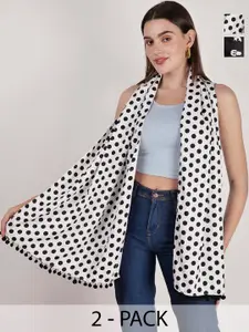 DressBerry Pack of 2 Printed Scarf