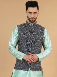 Wintage Printed Nehru Jacket