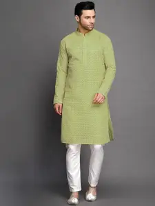 Utsav Fashion Embroidered Regular Kurta with Pyjamas