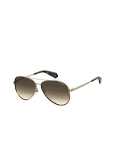Polaroid Women Aviator Sunglasses with UV Protected Lens 201880J5G61LA