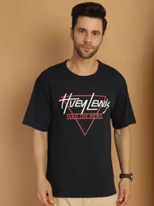 MACK JONNEY Typography Printed Round Neck T-shirt