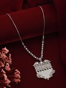 Jazz and Sizzle Silver-Plated Oxidised Necklace