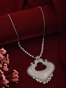 Jazz and Sizzle Silver Plated Oxidised Necklace