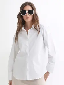 Fab Star Classic Boxy Opaque Pure Cotton Casual Shirt