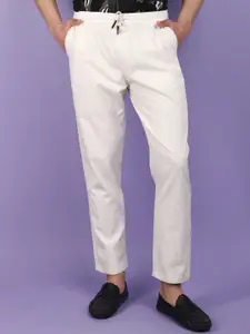 V-Mart Men Mid-Rise Twill Cotton Track Pants