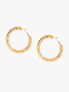 Kazo Gold-Plated Circular Hoop Earrings