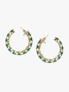 Kazo Contemporary Half Hoop Earrings