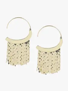 Kazo Gold-Plated Contemporary Hoop Earrings