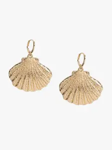 Kazo Gold-Plated Contemporary Drop Earrings