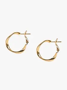 Kazo Gold Plated Circular Hoop Earrings