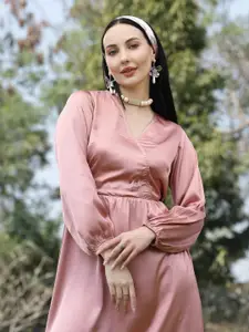 plusS V-Neck Fit & Flare Dress