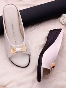 TRASE Open Toe Flatform Heels