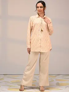 Lakshita Premium Tailored Fit Opaque Printed Cotton Casual Shirt