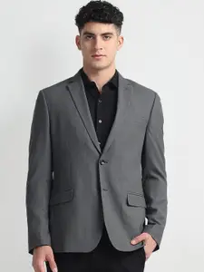 Arrow Self Design Tailored Fit Single-Breasted Formal Blazer