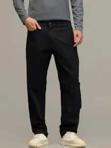 Snitch Men Smart Slim Fit Cotton Cargo Trouser