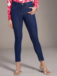 20Dresses Women Skinny Fit Mid Rise Clean Look Cropped Stretchable Jeans