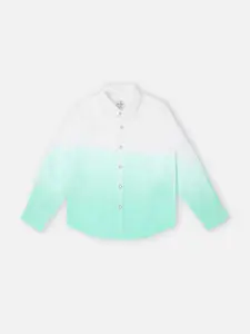 Pepe Jeans Boys Spread Collar Opaque Faded Cotton Casual Shirt