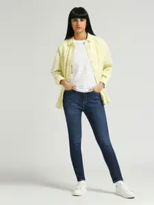 Pepe Jeans Spread Collar Long Sleeves Striped Cotton Oversized Casual Shirt