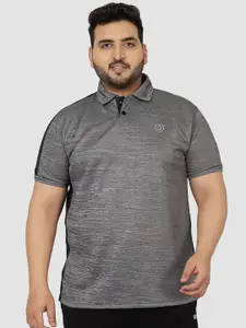 CHKOKKO Plus Size Polo Collar Sports T-shirt