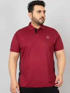 CHKOKKO Plus Size Polo Collar Training or Gym T-shirt