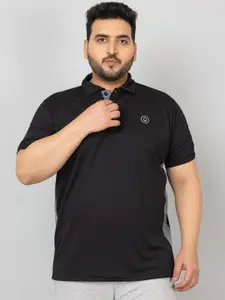 CHKOKKO Plus Size Polo Collar Training or Gym Sports T-shirt