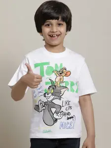 Kids Ville Boys Tom & Jerry Printed Pure Cotton T-shirt