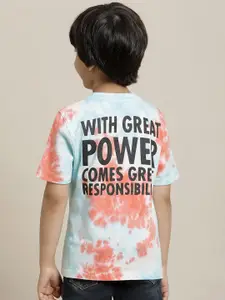 Kids Ville Boys Spiderman Graphic Printed Pure Cotton T-Shirt