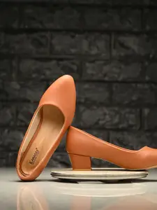KARADDI Tan Confortable & Lightweight Heels