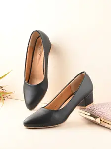 KARADDI Black Confortable & Lightweight Heels