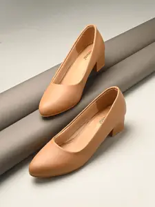 KARADDI Beige Confortable & Lightweight Heels