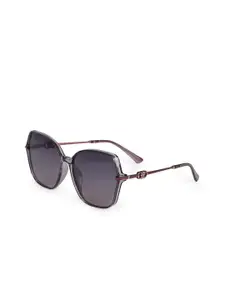 HASHTAG EYEWEAR Women Square Sunglasses with Polarised and UV Protected Lens TZ-P-TT-8252