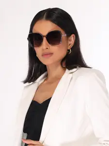 HASHTAG EYEWEAR Women Square Sunglasses with Polarised and UV Protected Lens TZ-P-TT-8252