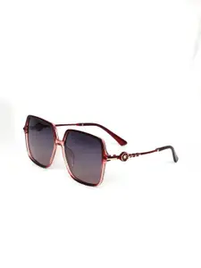 HASHTAG EYEWEAR Women Square Sunglasses with Polarised and UV Protected Lens TZ-P-TT-8256