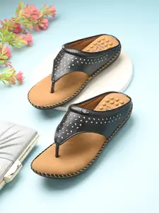 KARADDI Black Confortable & Lightweight Flats