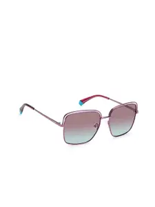 Polaroid Women Square Sunglasses with UV Protected Lens 203917B3V56JR