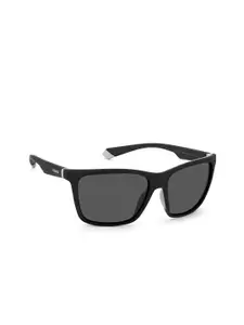 Polaroid Men Rectangle Sunglasses With UV Protected Lens