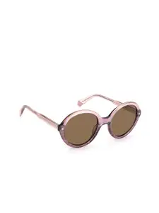 Polaroid Women Round Sunglasses with UV Protected Lens
