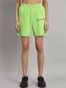 GRIFFEL Women High-Rise Regular Fit Cotton Shorts
