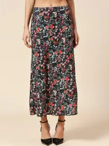 Chemistry Floral Printed Maxi A-Line Skirt