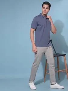 Crimsoune Club Polo Collar Pockets Slim Fit Cotton T-shirt