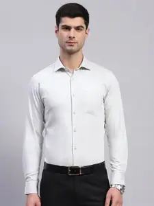 Monte Carlo Classic Spread Collar Opaque Cotton Casual Shirt