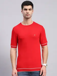 Monte Carlo Round Neck Pockets Knitted T-shirt