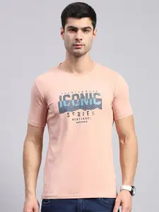 Monte Carlo Typography Printed Cotton Raw Edge T-shirt