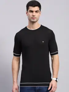 Monte Carlo Round Neck Pockets Knitted T-shirt