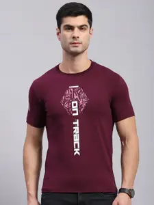 Monte Carlo Typography Printed Cotton Raw Edge T-shirt