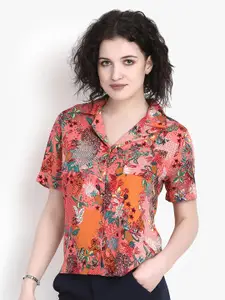 putsum Floral Printed Casual Shirt